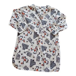 Vintage 90s Simply Basics Cotton Cat Nightgown Sleep Shirt Size 1xl Whimsical